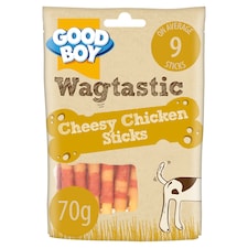 Good Boy Wagtastic Cheesy Chicken Sticks 70G
