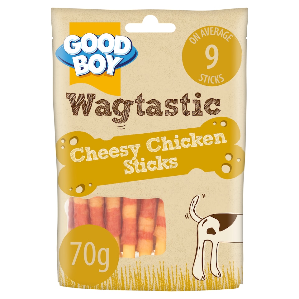 image 1 of Good Boy Wagtastic Cheesy Chicken Sticks 70G