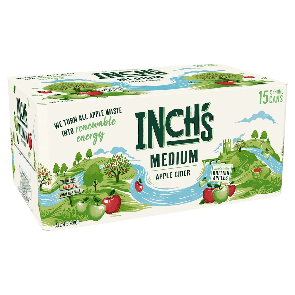 Inch's Medium Apple Cider Can 15x440ml