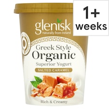 Glenisk Organic Grk/Style Salted Caramel 450G