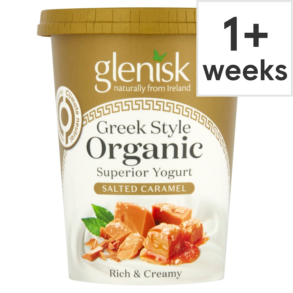Glenisk Organic Grk/Style Salted Caramel 450G