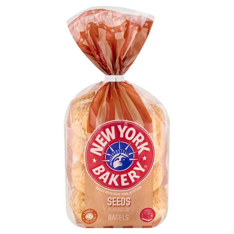 image 1 of New York Bakery Classic Bagel 4 x 75g (300g)