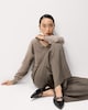 image 4 of F&F Pleated Wide Leg Belted Trousers in Brown