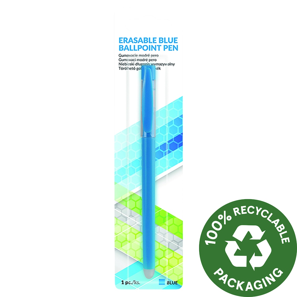 Erasable Blue Ballpoint Pen 1 pcs