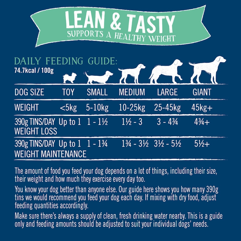 image 1 of Butcher's Lean & Tasty Low Fat Dog Food 12X390g