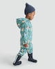 image 3 of Bluey Hooded Fleece Lined Puddlesuit  in Green