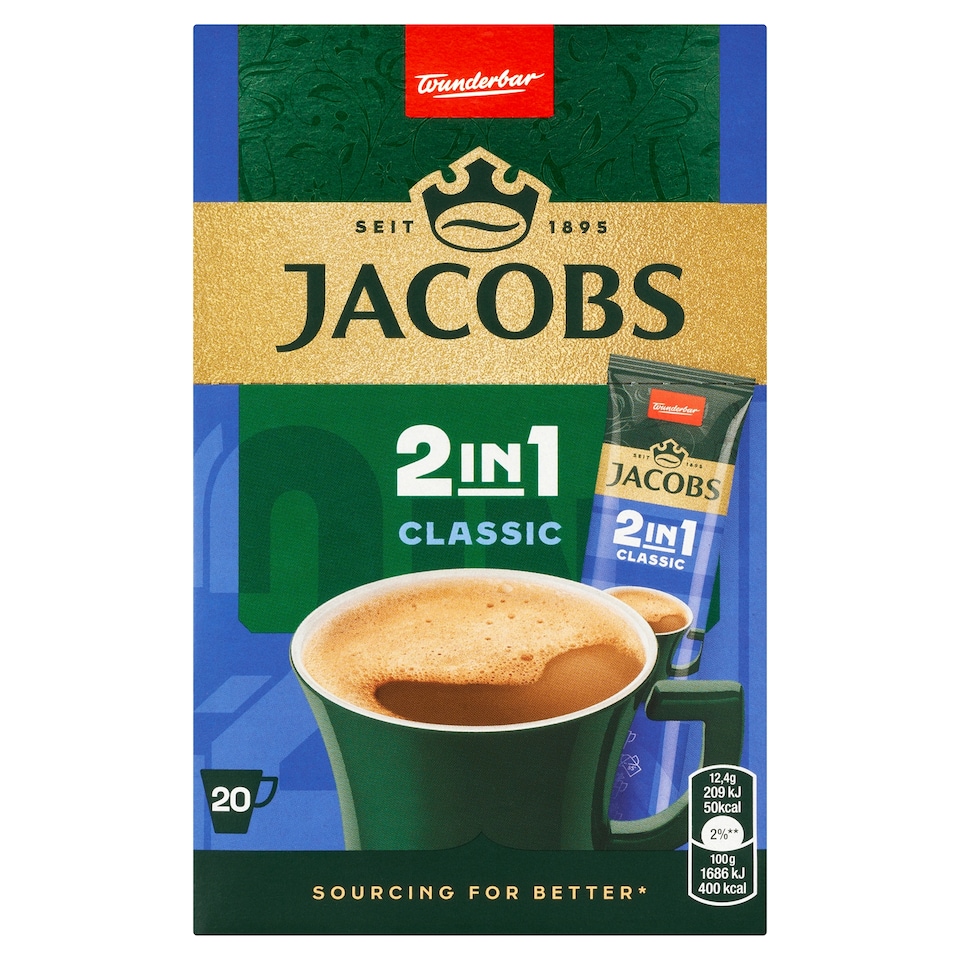 Obrázek 1 pro produkt Jacobs Classic 2in1 20 x 12,4g (248g)