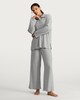 image 2 of F&F Ribbed Snit Half Zip Pyjama Set in Grey