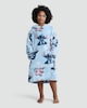 image 1 of Disney Lilo and Stitch Print Fleece Hooded Blanket in Blue