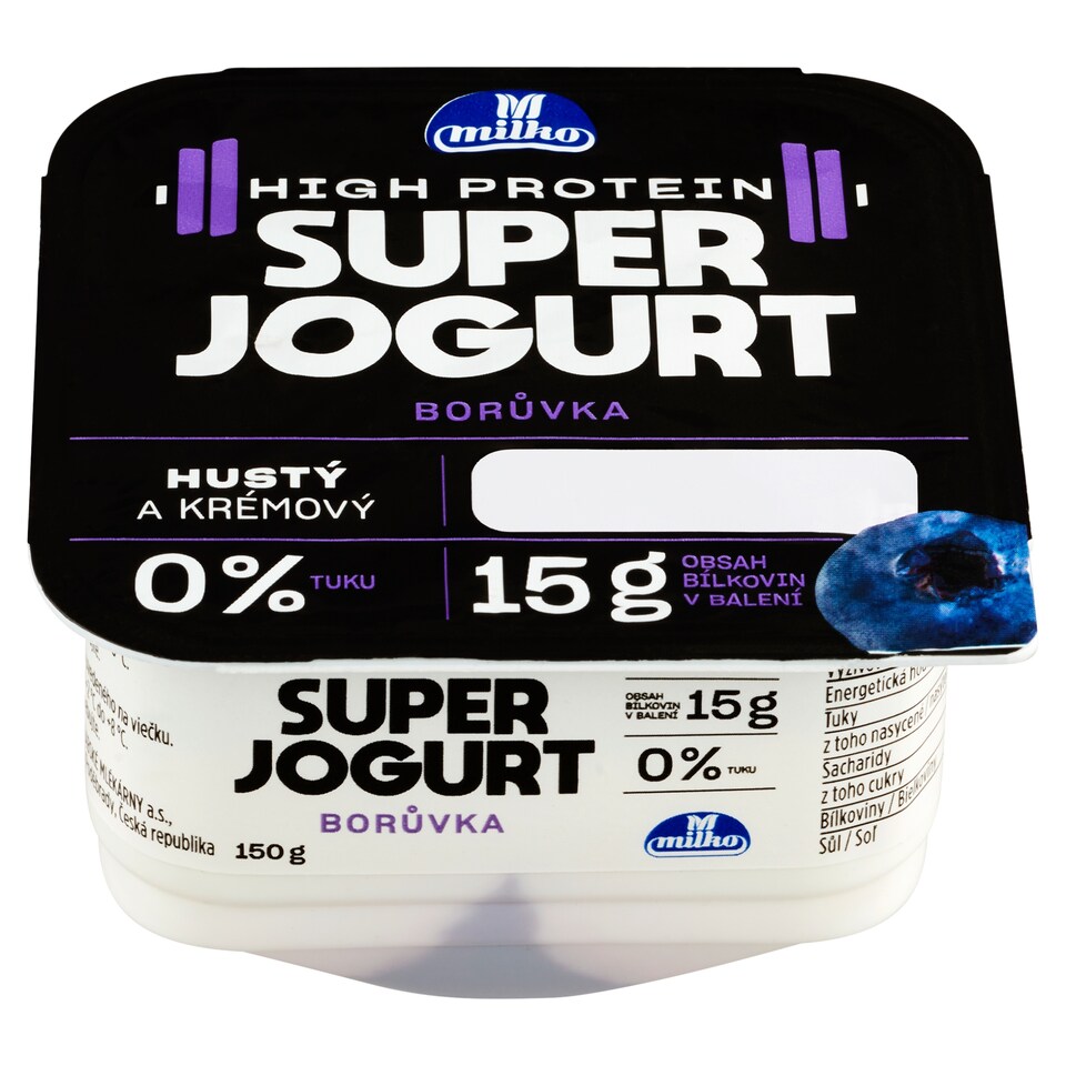 Milko High Protein super jogurt borůvka 150g