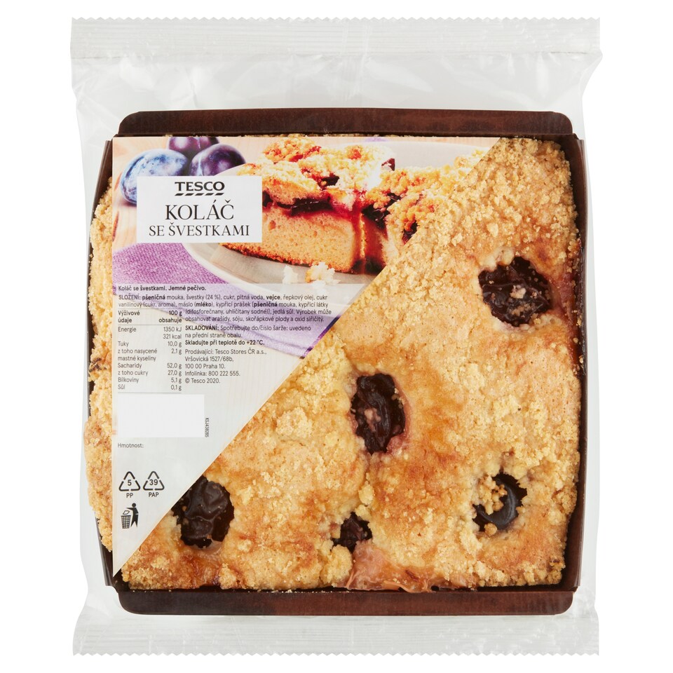 Tesco Pie with Plums 500g