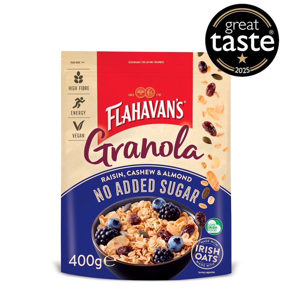 image 1 of Flahavan's No Added Sugar Granola Raisen Cshw And Almond 400G
