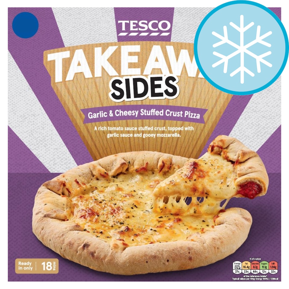 Tesco Takeaway Sides Garlic Cheese Pizza Bread 445g