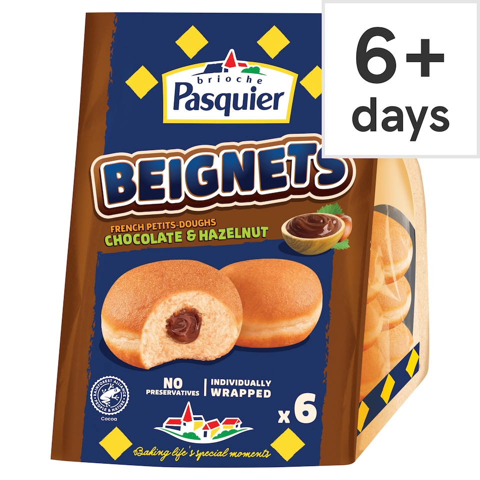 Brioche Pasquier 6 Beignets Chocolate & Hazelnut 270g