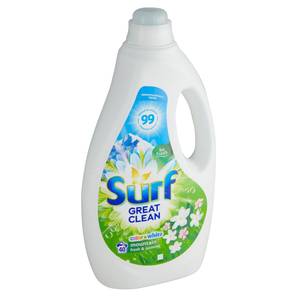 Surf Color+White Mountain Fresh prací gel 40 praní 2l
