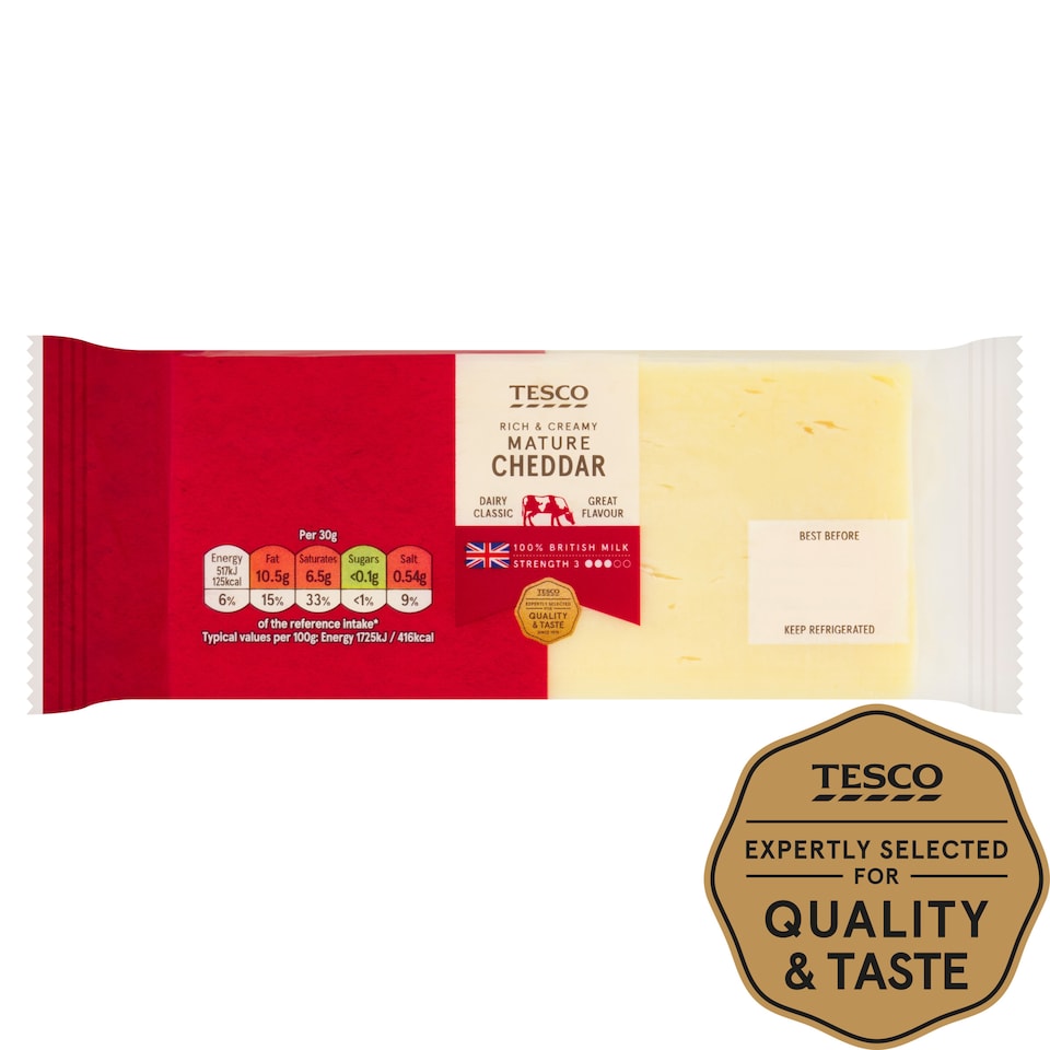 Tesco Mature Cheddar 400G