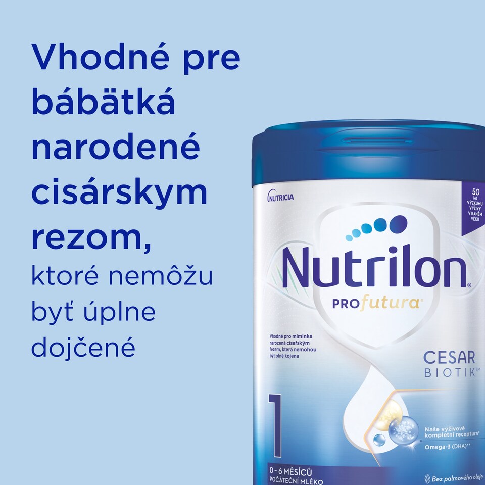 obrázok 1 z NUTRILON Profutura Cesarbiotik 1 počiatočné dojčenské mlieko 800g
