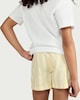 image 3 of F&F Girls Pure Cotton Striped Shorts in Yellow