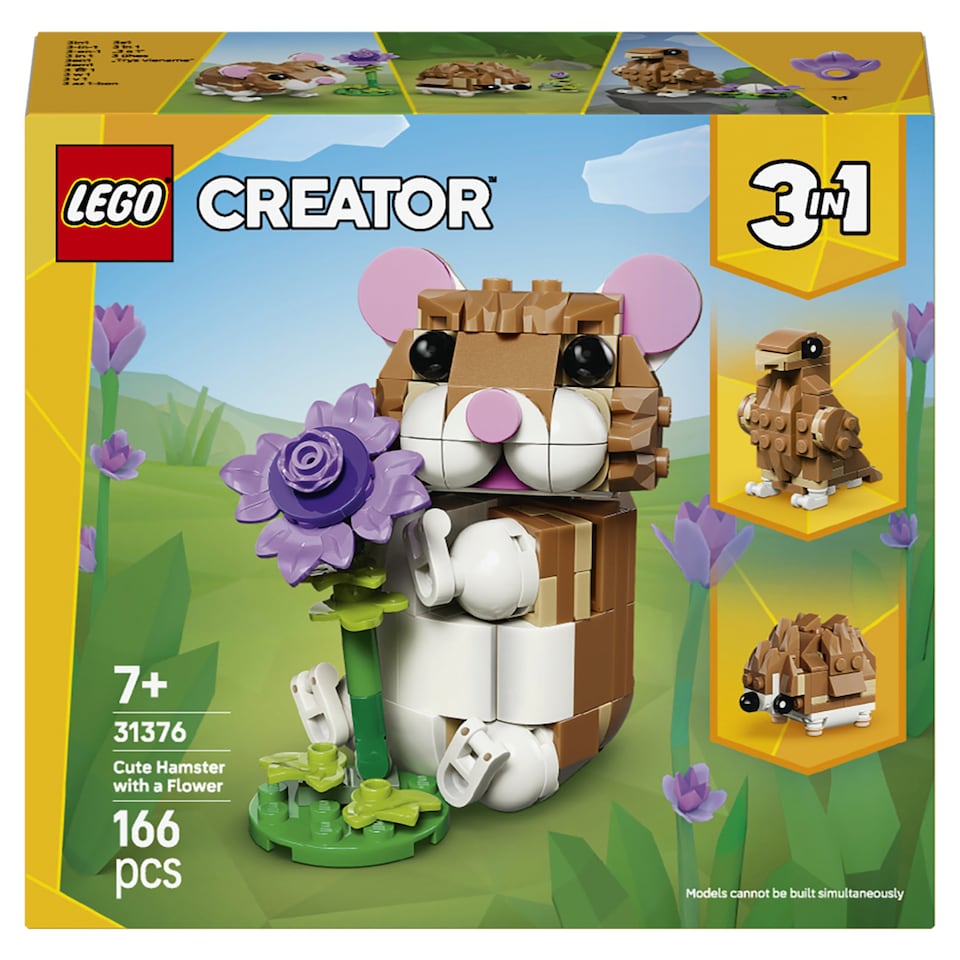 Obrázek 1 pro produkt LEGO Creator 3 v 1 31376 Roztomilý křeček s květinou
