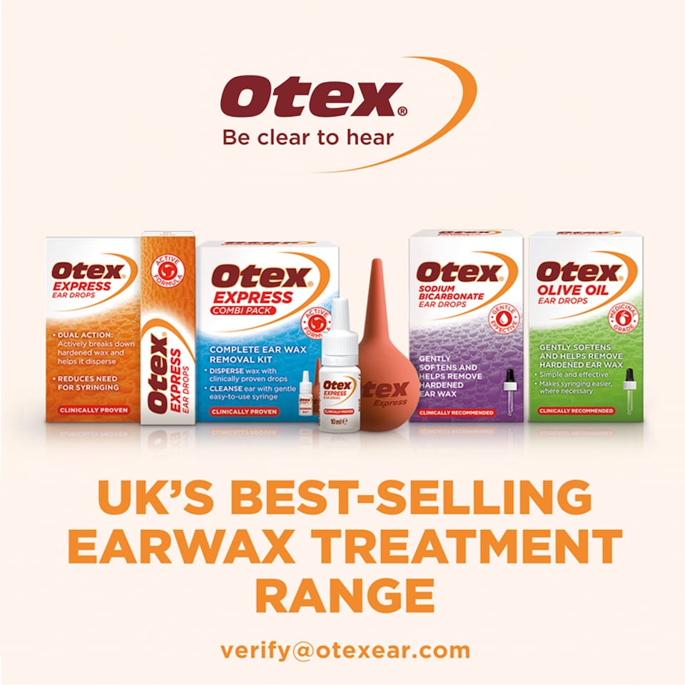 image 1 of Otex Express Combi Pack Ear Wax Removal Kit with Bottle, Syringe & Drops 10ml