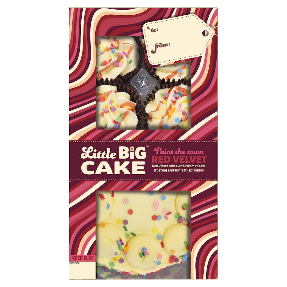 Little Big Cake Paint the town Red Velvet cake Bento box
