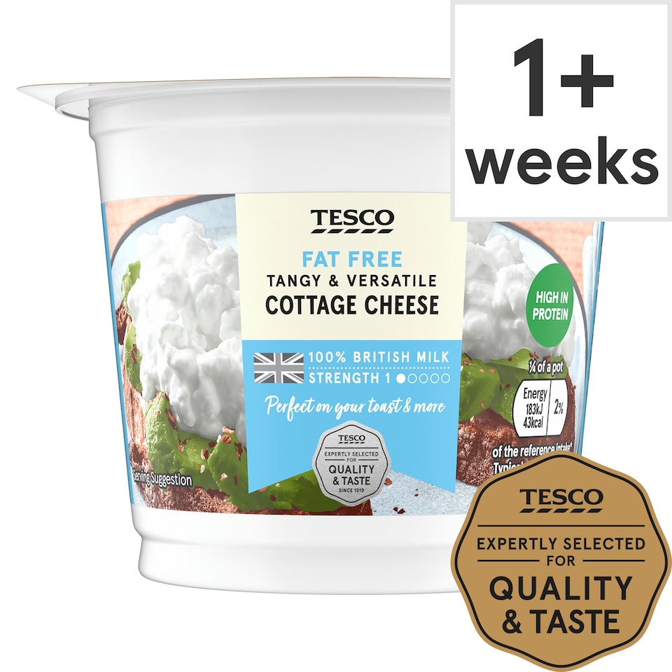 Tesco Fat Free Cottage Cheese 300G