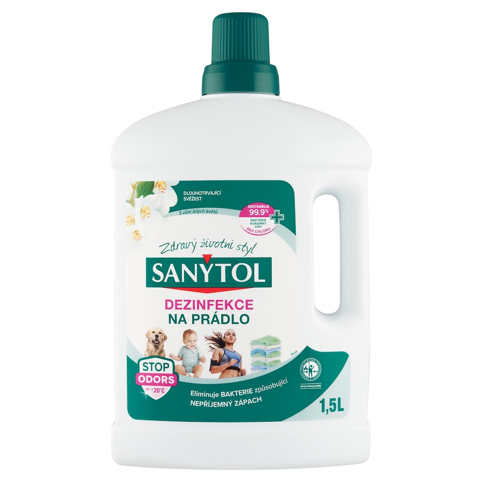 Obrázek 1 pro produkt Sanytol Dezinfekce na prádlo s vůní bílých květů 1,5l