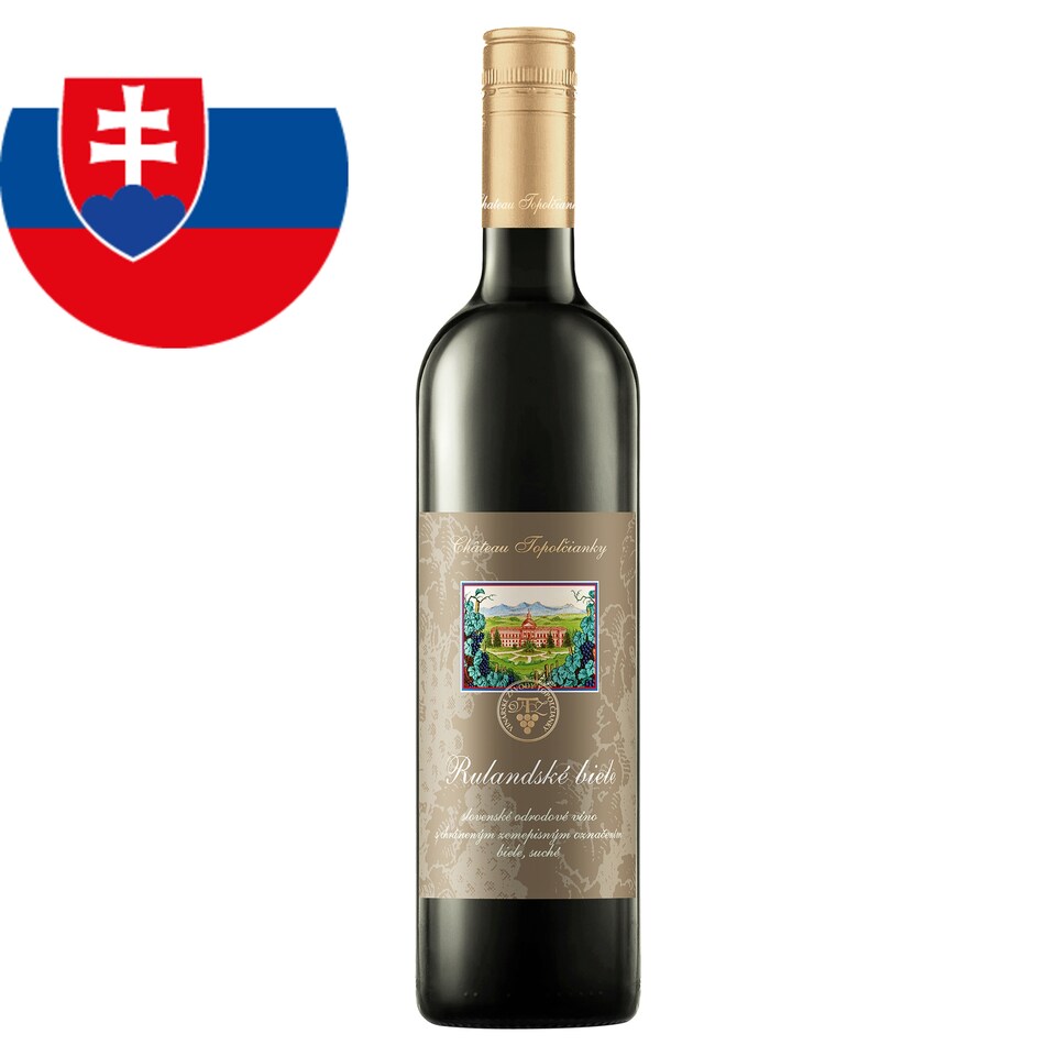 Château Topoľčianky Rulandské biele slovenské odrodové víno biele suché 0,75 l