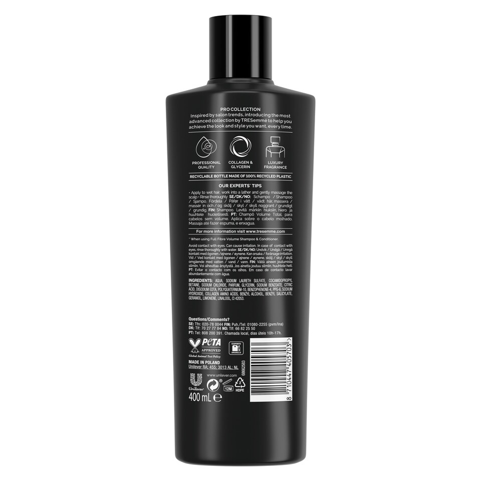 image 1 of Tresemme Pro Collection Collagen Shampoo 400Ml
