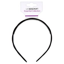 Leo Bancroft Plastic Headband Black