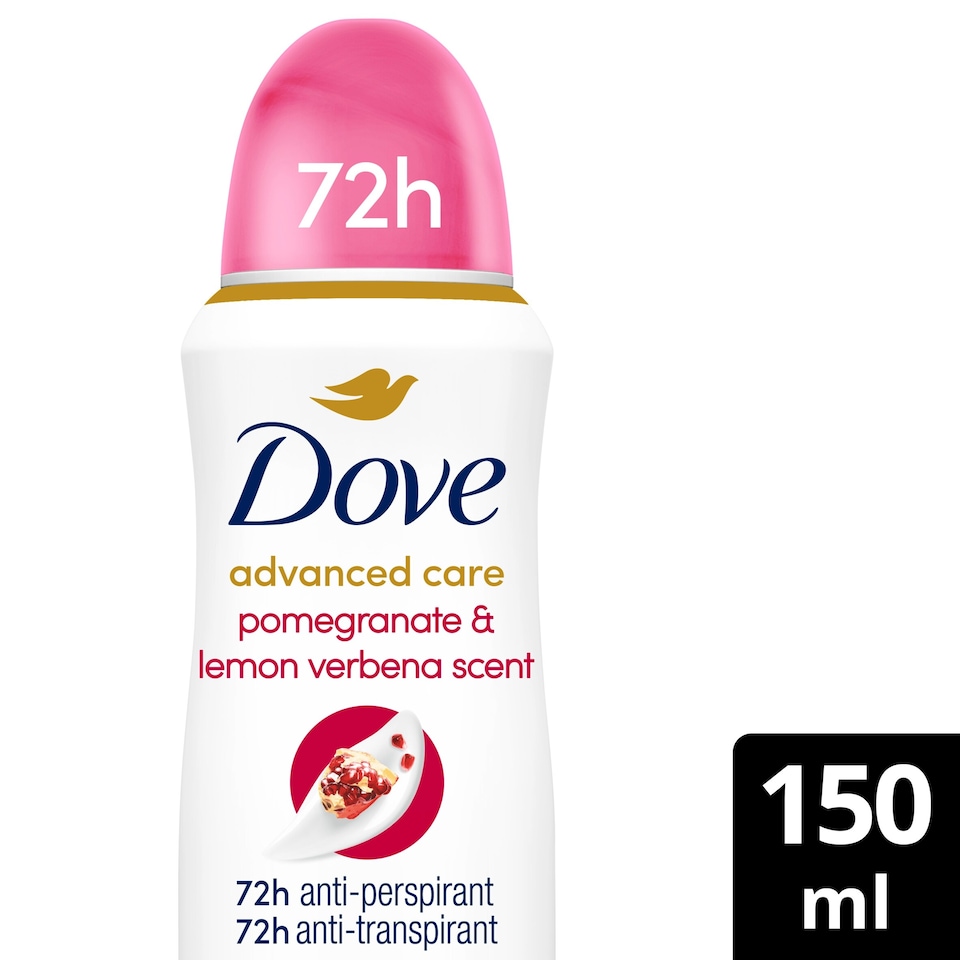 image 1 of Dove Advanced Care Go Fresh Pomegranate 72h Antiperspirant Deodorant 150ml
