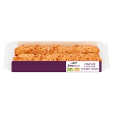 Tesco Free From 2 Mature Cheddar Cheese Twists 