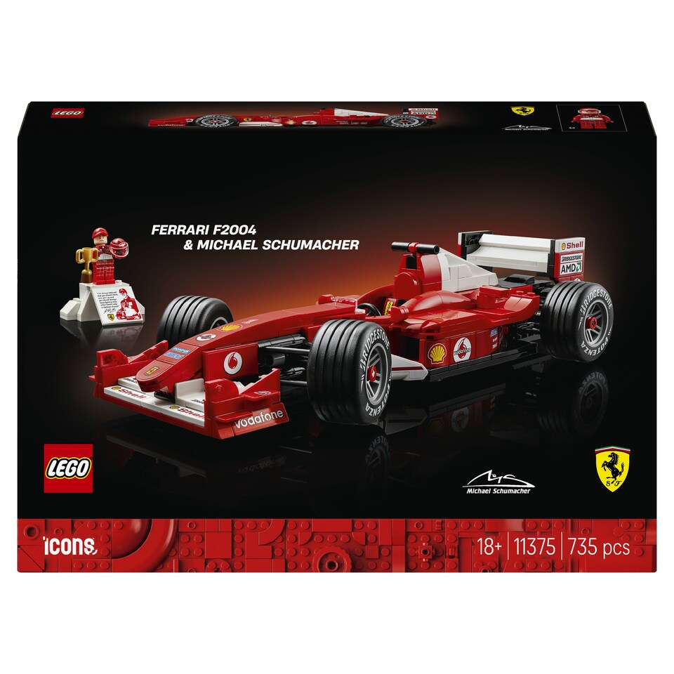 image 1 of LEGO Icons 11375 Ferrari F2004 & Michael Schumacher