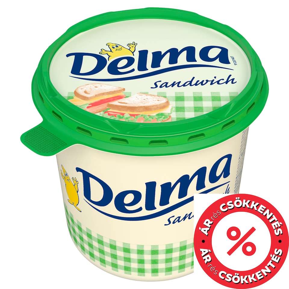 Delma Sandwich 20% zsírtartalmú margarin 900 g 