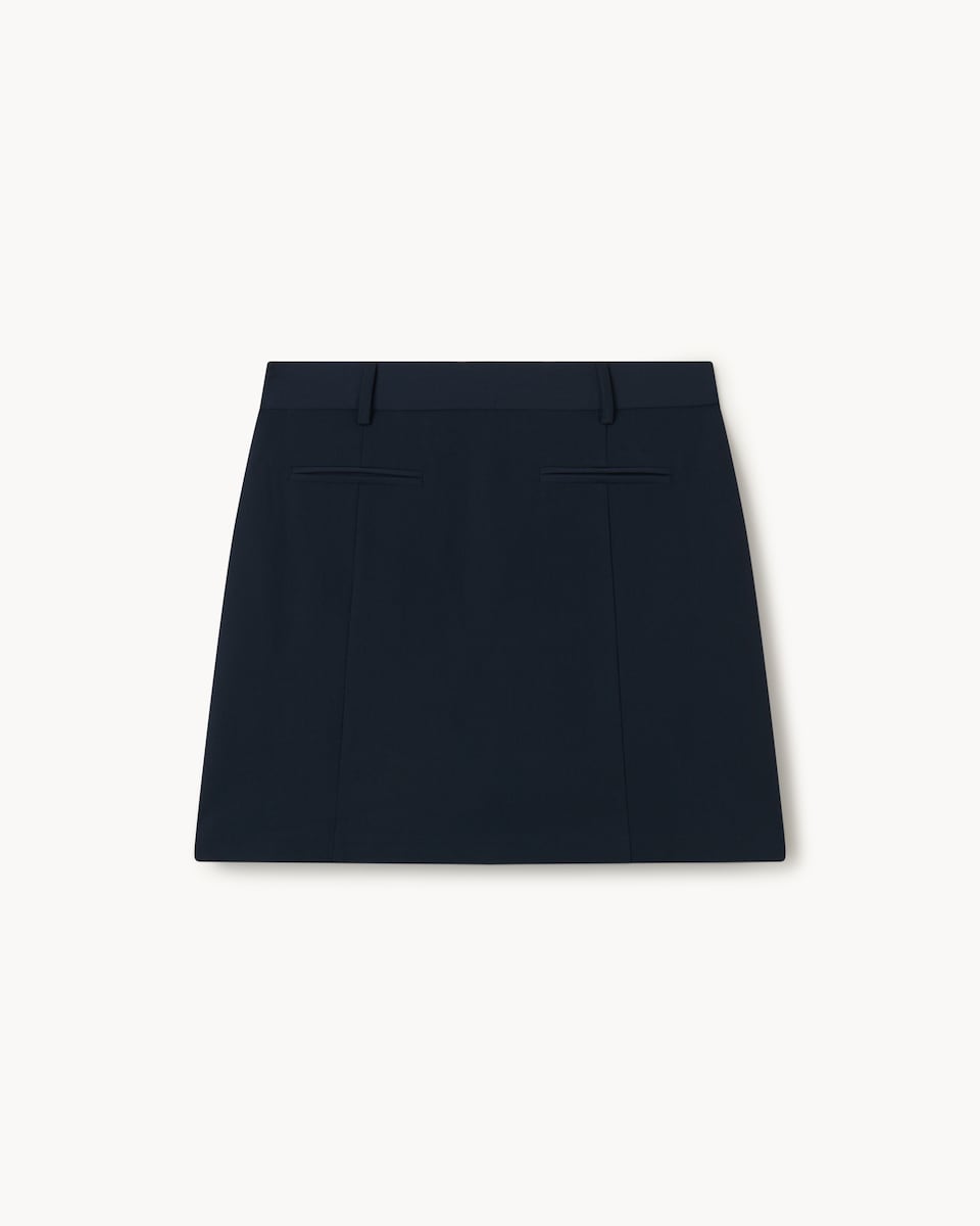 image 1 of F&F Tailored Mini Skirt in Navy