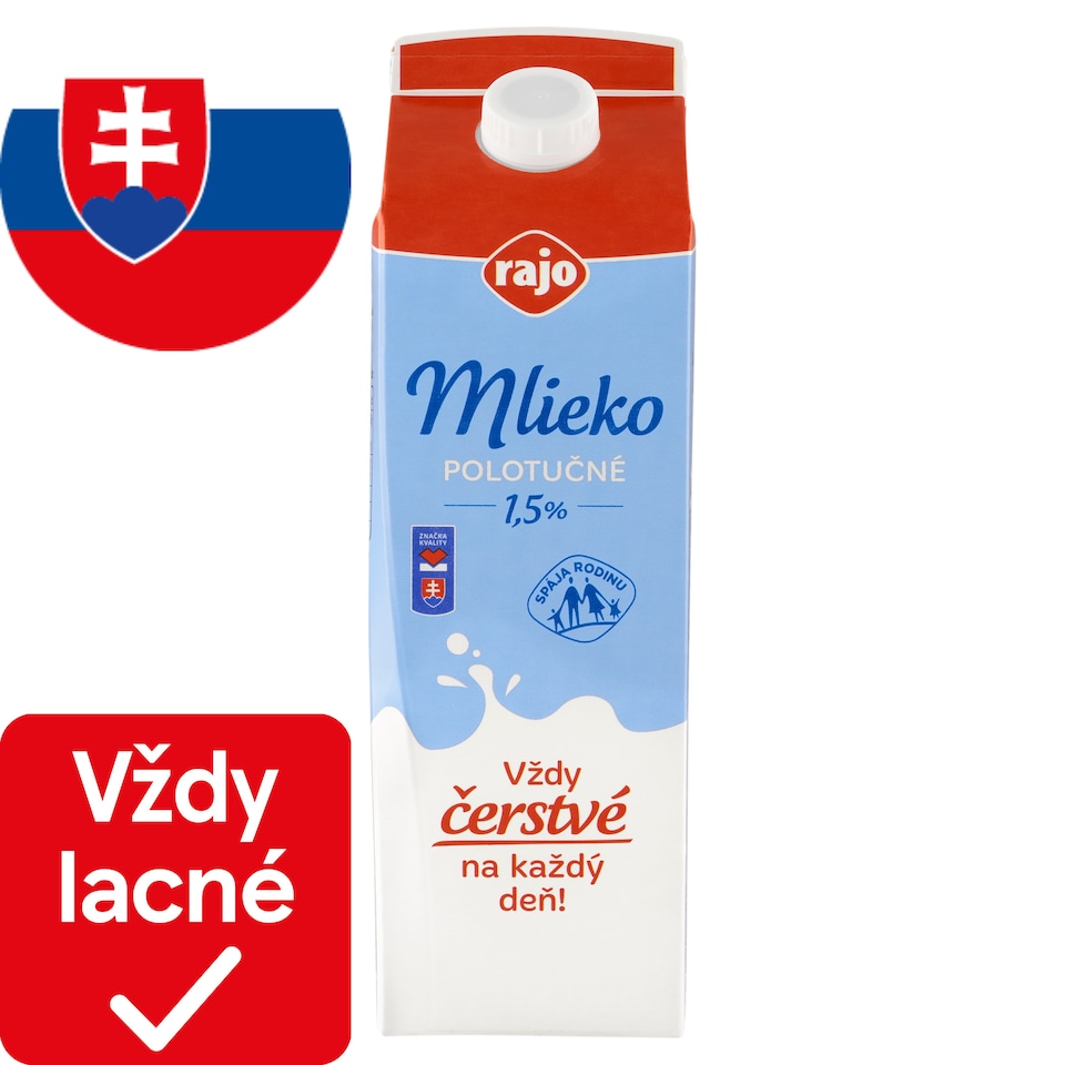 image 1 of Rajo Semi-Skimmed Milk 1.5% 1 L
