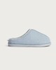 image 1 of F&F Felt Slip On Mule Slippers in Blue