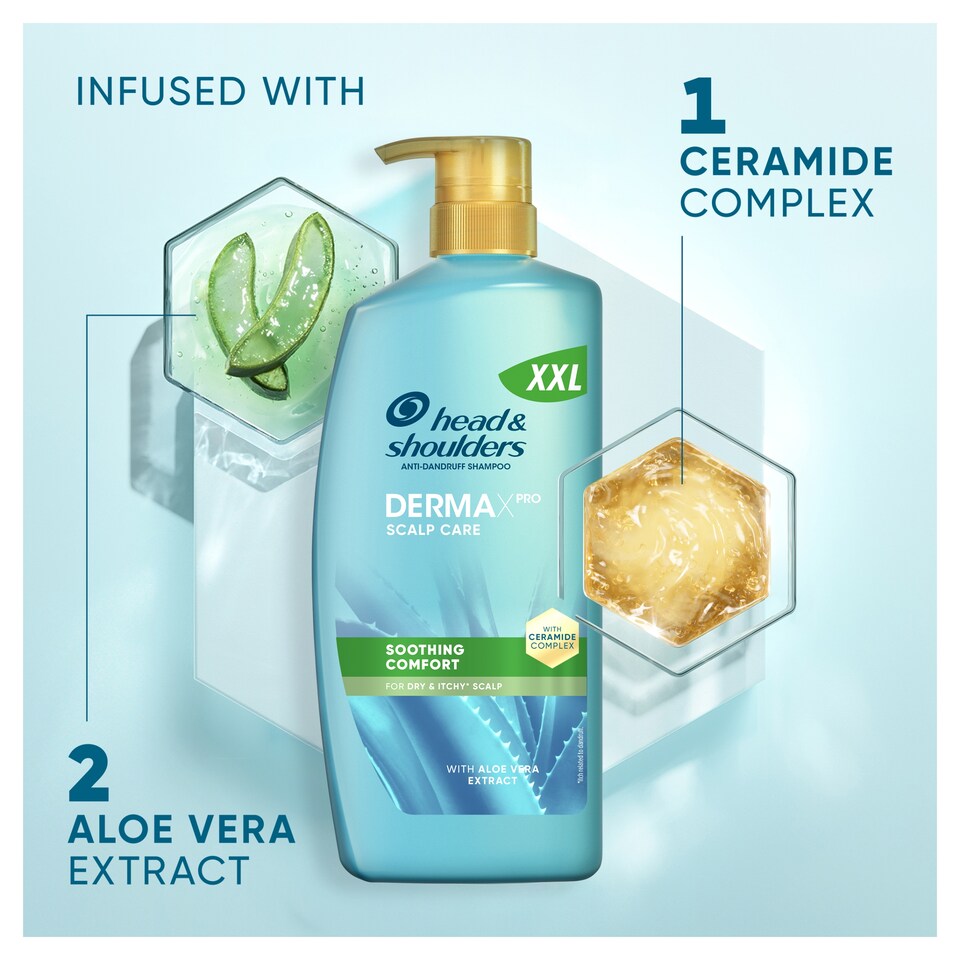 image 1 of HEAD & SHOULDERS DERMAXPRO SCALP CARE SOOTHING COMFORT ANTI-DANDRUFF XXL Shampoo 800ML