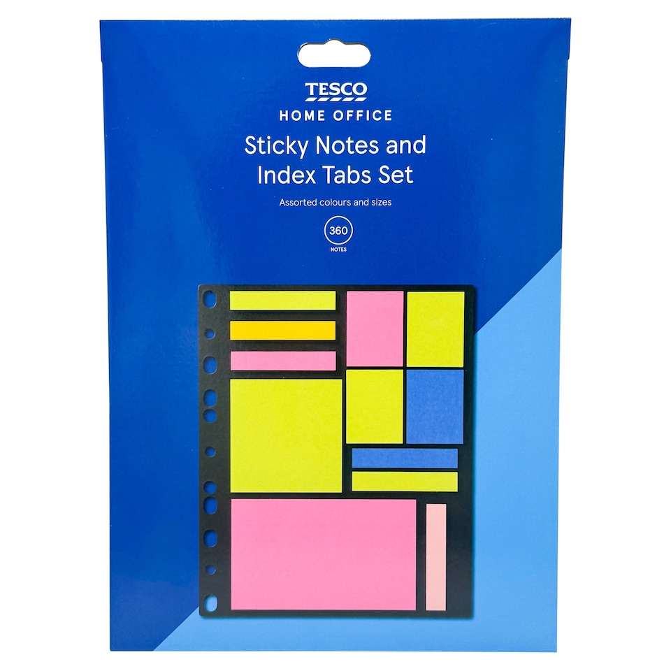 Tesco Sticky Notes And Index Tabs Set