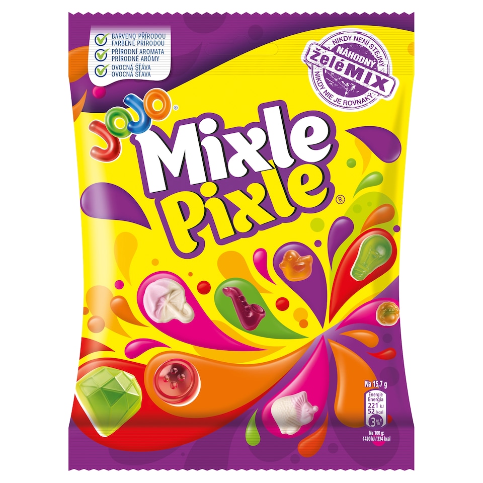 JOJO Mixle Pixle Jelly Sweets with Fruit Flavours 170g
