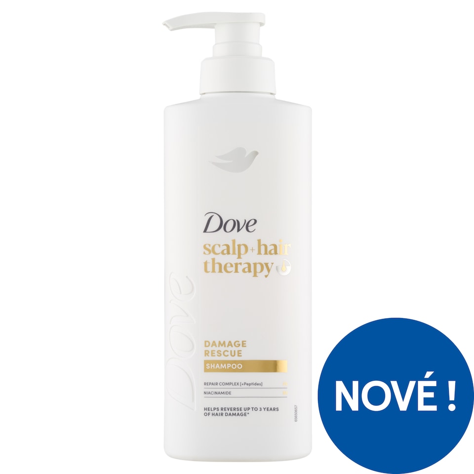 image 1 of Dove Scalp + Hair Therapy Damage Rescue Shampoo 400ml