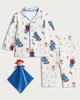 image 1 of Paddington Bear 3-Piece Pyjamas and Comforter Set in White