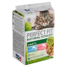Perfect Fit Natural Vitality Adult 1+ s mořskou rybou a lososem 6 x 50g (300g)