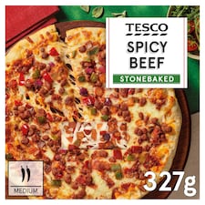 Tesco Stonebaked Spicy Beef Pizza 327g