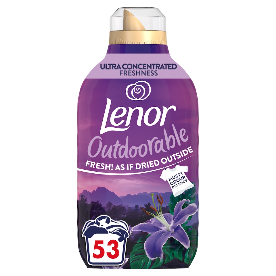 image 1 of Lenor Outdoorable Moonlight Lily Fabric Conditioner 53 Washes 742ml