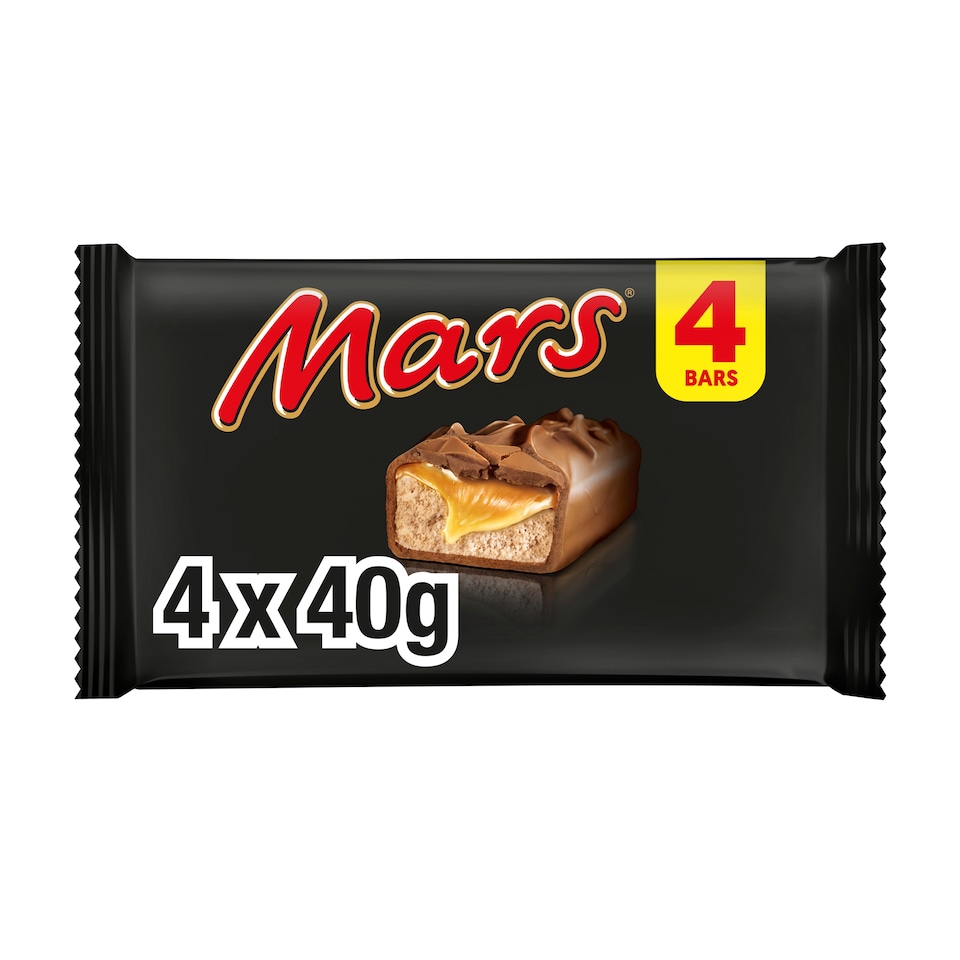 Mars Milk Chocolate, Nougat and Caramel Centre Bars 4 x 40g