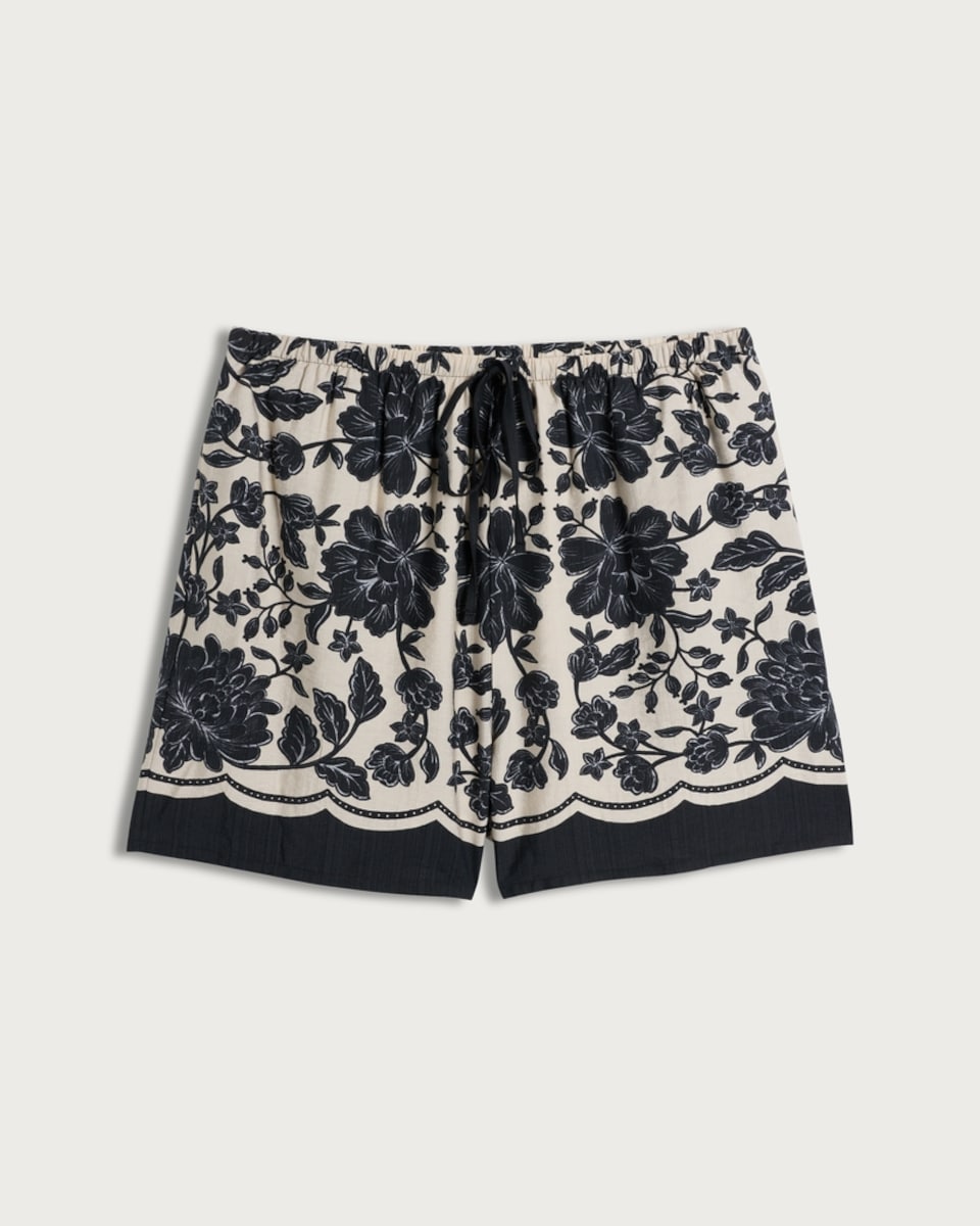 image 1 of The F&F Edit Floral Print Shorts in Multi Blue