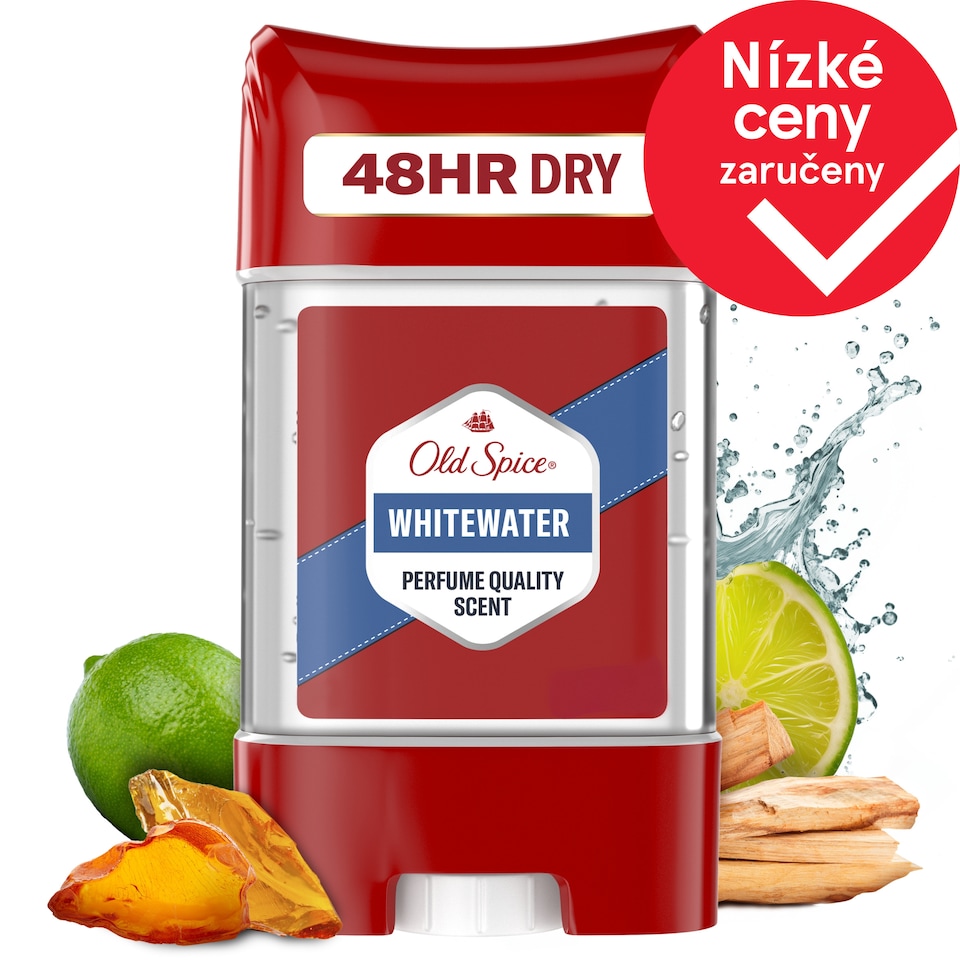 Obrázek 1 pro produkt Old Spice Whitewater Antiperspirant A Tuhý Deodorant Clear Gel Pro Muže 70 ml