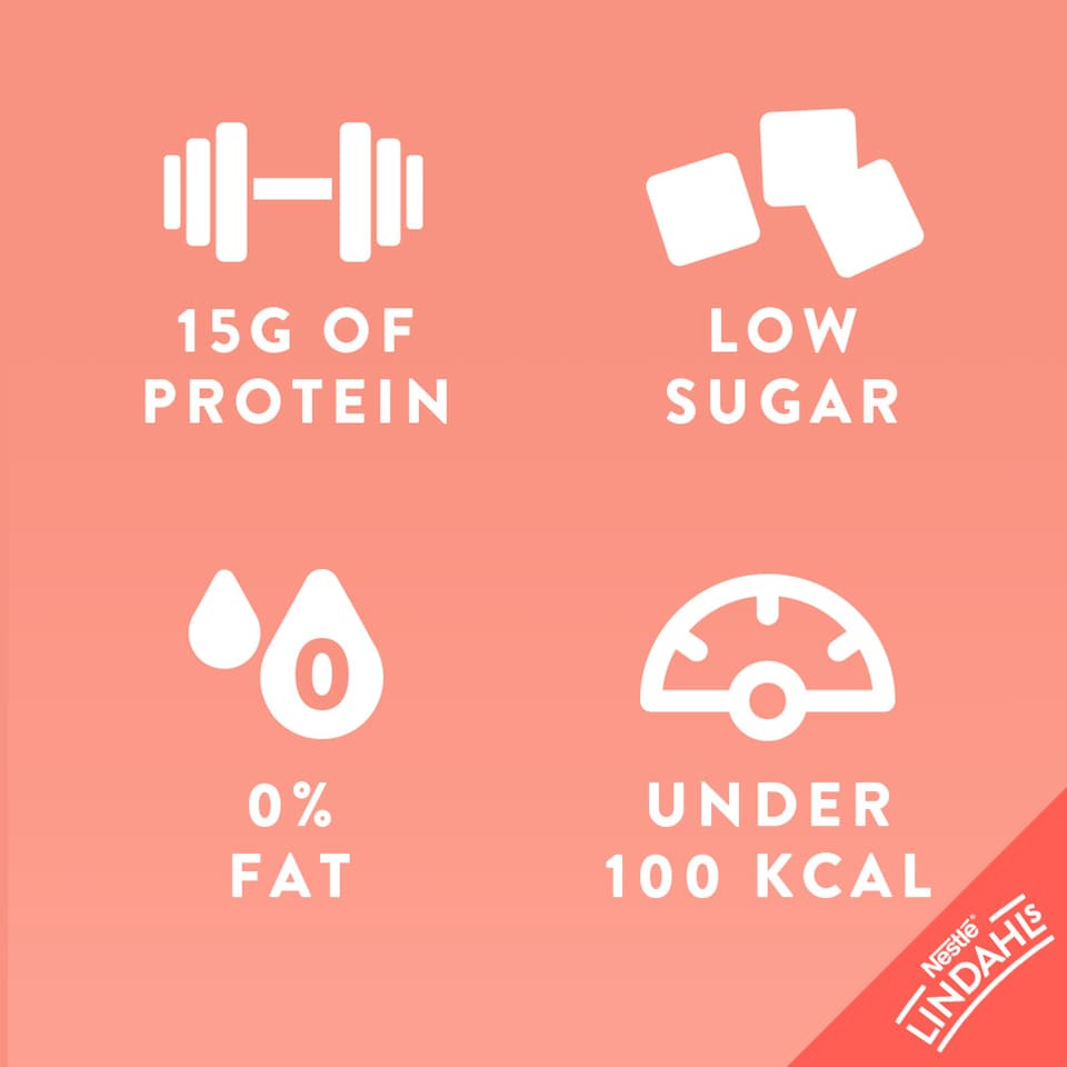 image 1 of Lindahls Kvarg Peach & Passion Fruit 150G Pot