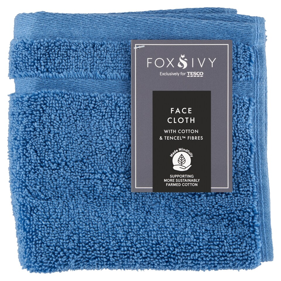 Fox & Ivy Ocean kék arctörlő 30 cm x 30 cm